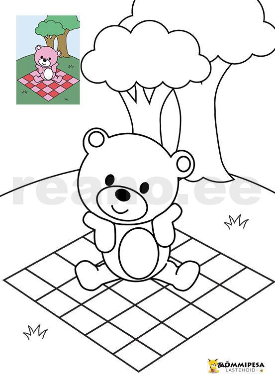 Mõmmipesa suur värvimiskomplekt (31 lehte) – DIGITAALNE - Image 13