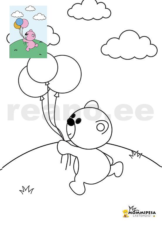 Mõmmipesa suur värvimiskomplekt (31 lehte) – DIGITAALNE - Image 11