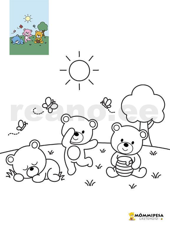 Mõmmid koos (värvilehed)