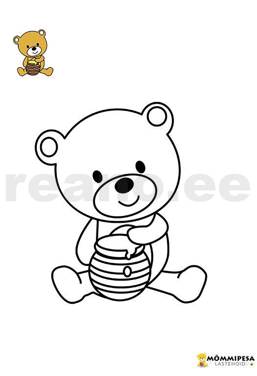 Mõmmipesa suur värvimiskomplekt (31 lehte) – DIGITAALNE - Image 10