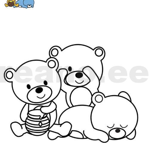 Mõmmid koos (värvilehed) - 031