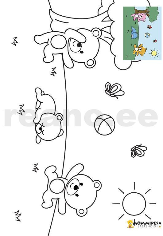 Mõmmipesa suur värvimiskomplekt (31 lehte) – DIGITAALNE - Image 6