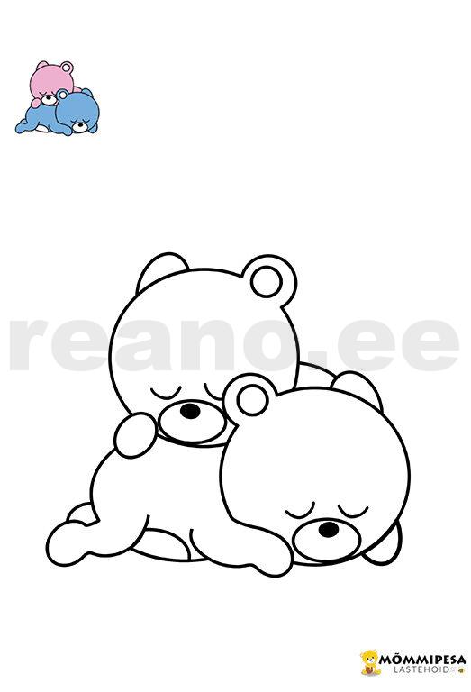 Mõmmipesa suur värvimiskomplekt (31 lehte) – DIGITAALNE - Image 5